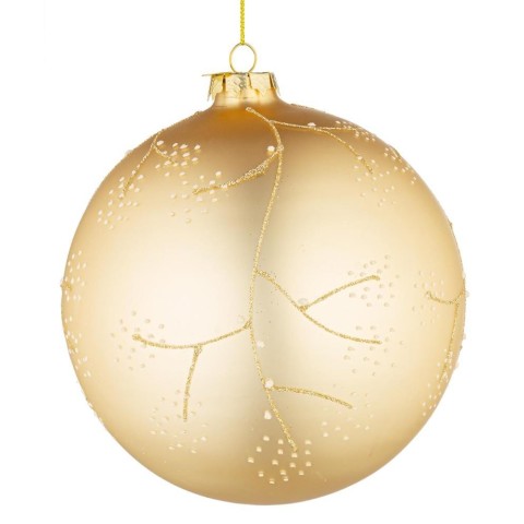 SFERA VETRO FLORAL CHAMPAGNE D.150